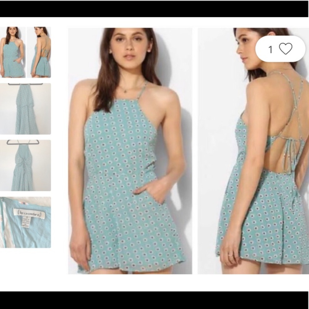 URBAN OUTFITTERS LUCCA COUTURE AQUA FLORAL…